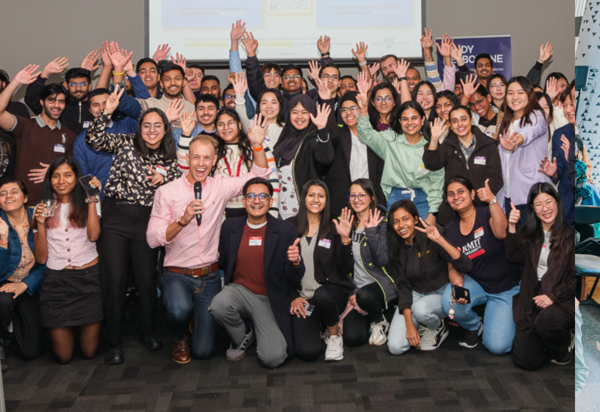 Photograph of a large, diverse group of people