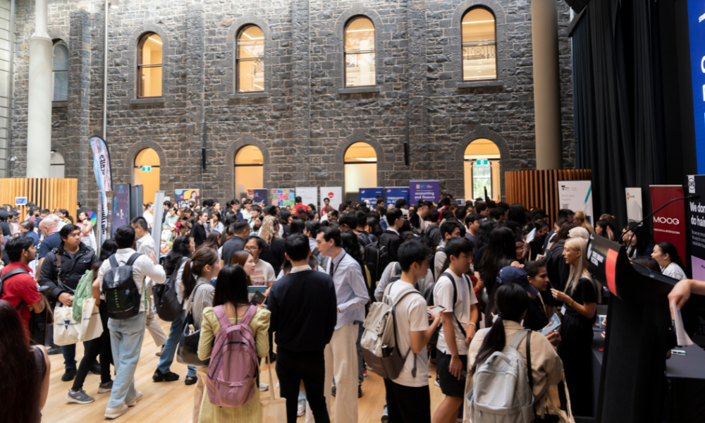 Image of a large crowd at an event