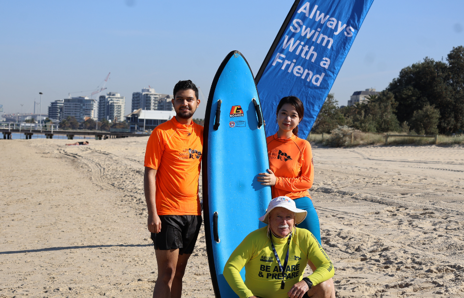 International students at SMIP water sports event