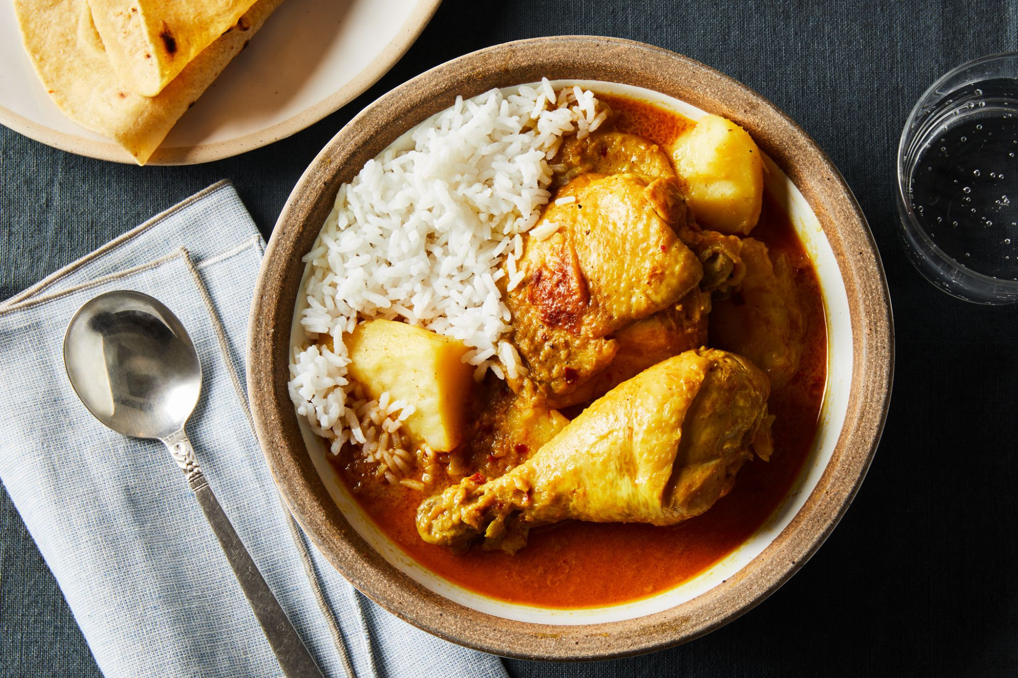 photo of chicken curry with rice