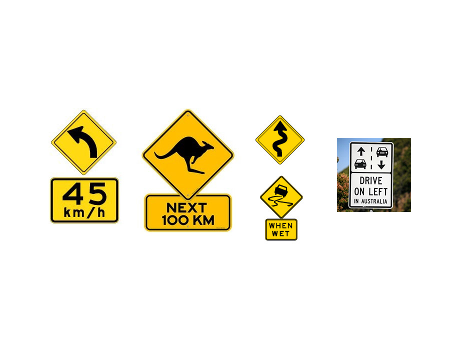 Australia road signage