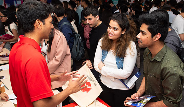 Students in expo